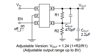 Application Circuit Diagram - Taiwan Semiconductor Ultra Low Dropout Voltage Regulators